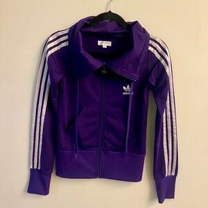 Adidas Purple Jacket with White Logo